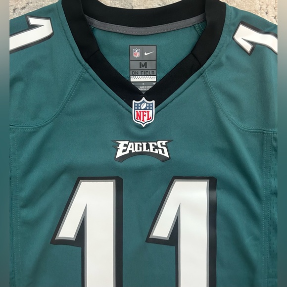 Nike Authentic On Field Philadelphia Eagles AJ Brown Green Jersey Men’s Sz: M - Picture 5 of 8